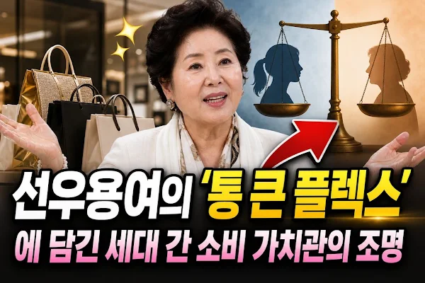 선우용여의 '통 큰 플렉스'에 담긴 세대 간 소비 가치관의 조명