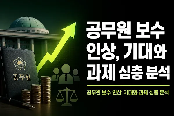 공무원 보수 인상, 기대와 과제 심층 분석