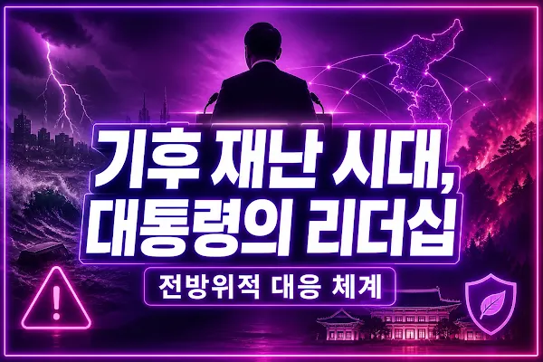 기후 재난 시대, 대통령의 리더십과 전방위적 대응 체계