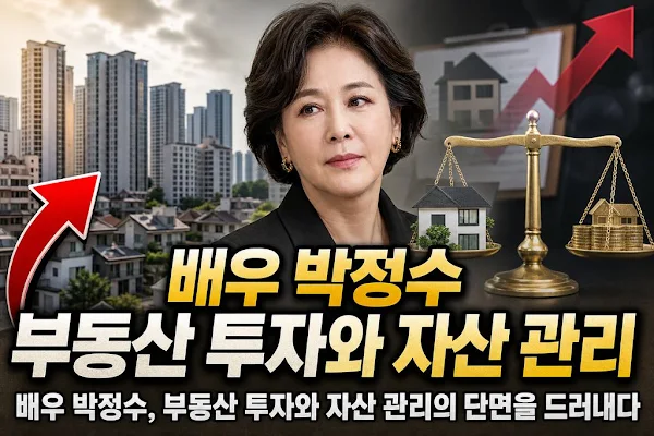 배우 박정수, 부동산 투자와 자산 관리의 단면을 드러내다