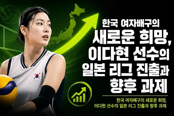한국 여자배구의 새로운 희망, 이다현 선수의 일본 리그 진출과 향후 과제