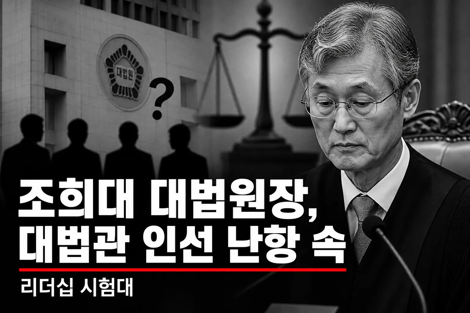 조희대 대법원장, 대법관 인선 난항 속 리더십 시험대