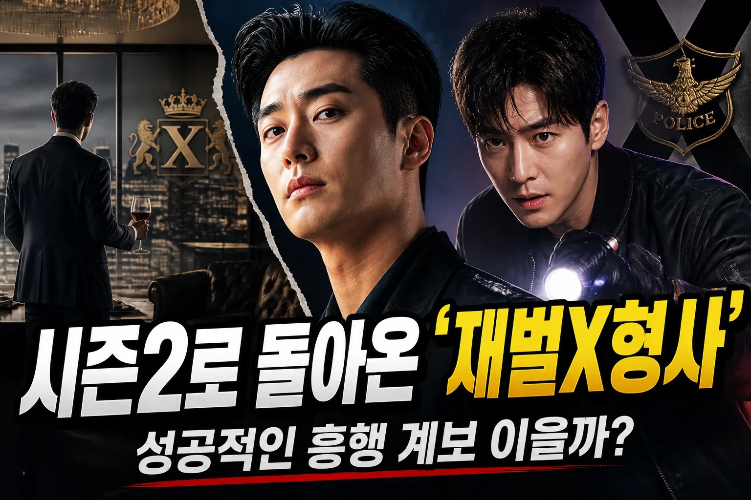 시즌2로 돌아온 '재벌X형사', 성공적인 흥행 계보 이을까?