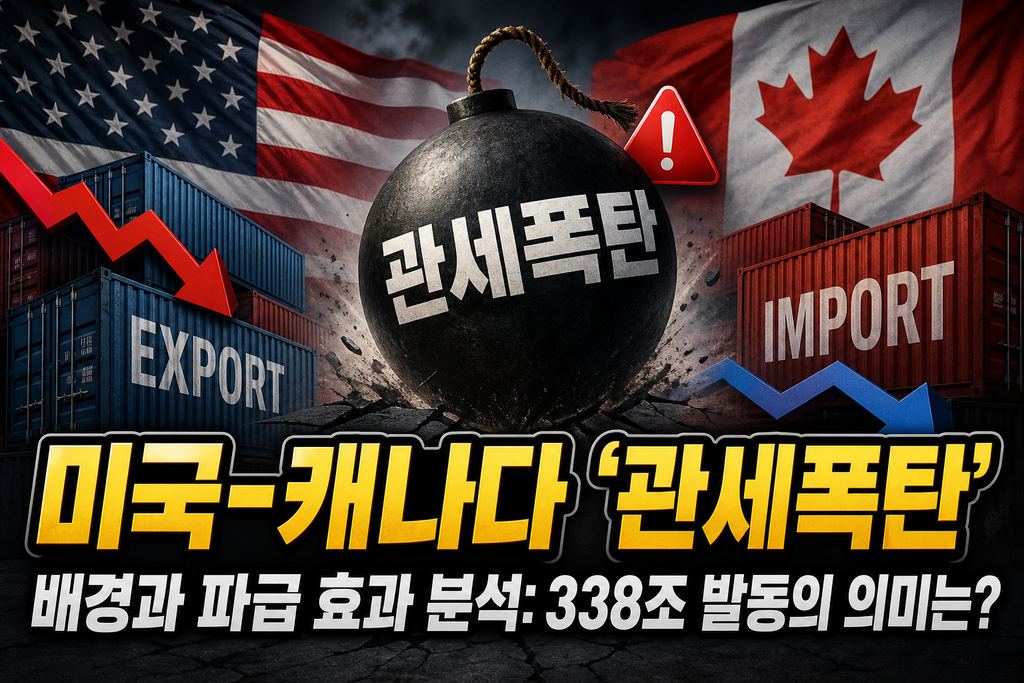 미국-캐나다 '관세폭탄' 배경과 파급 효과 분석: 338조 발동의 의미는?