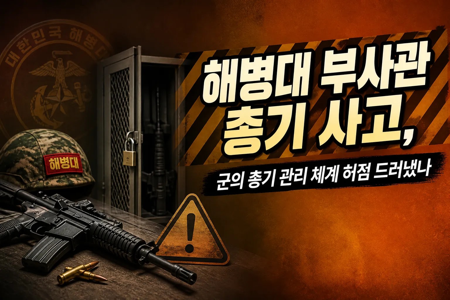 해병대 부사관 총기 사고, 군의 총기 관리 체계 허점 드러냈나