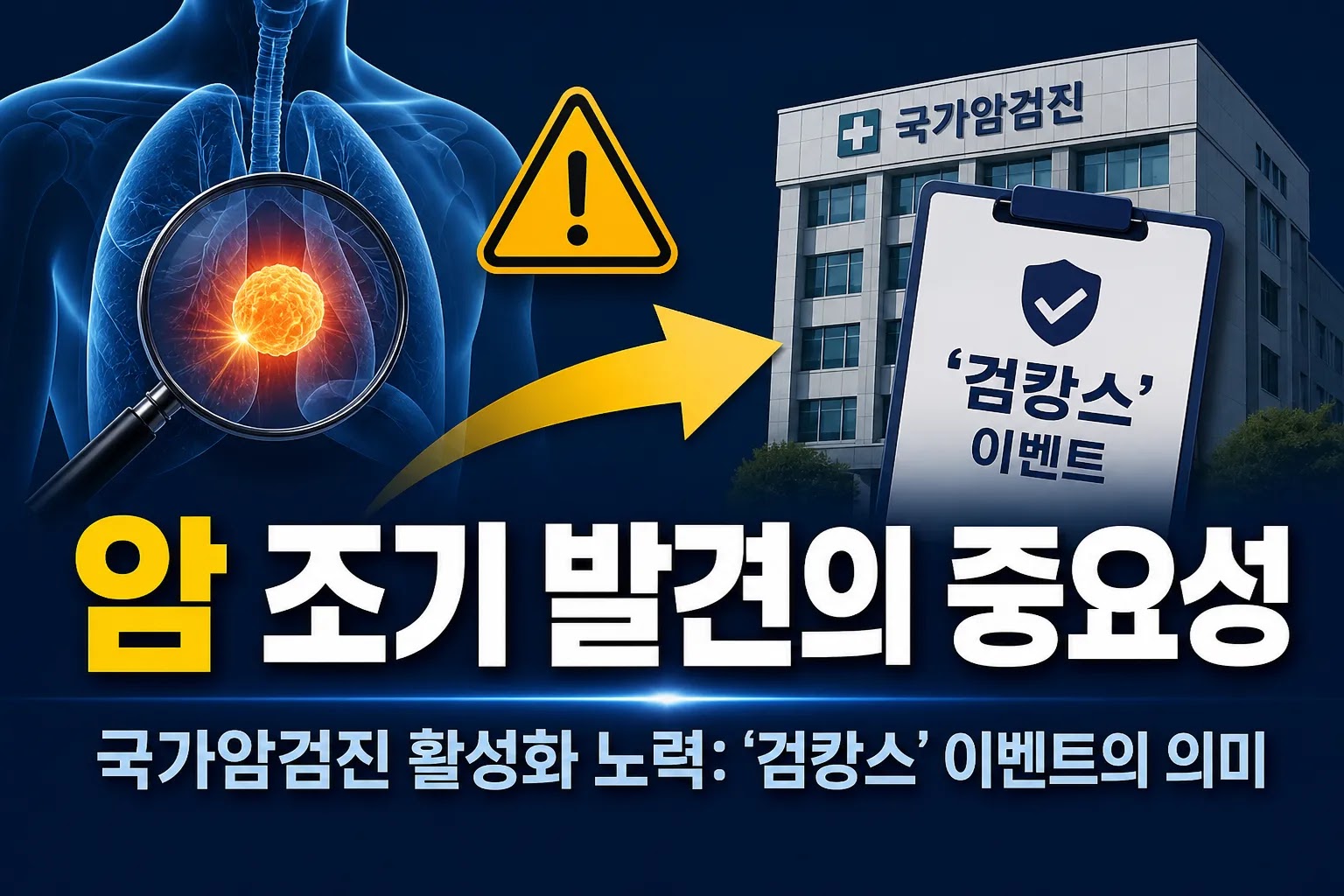 암 조기 발견의 중요성과 국가암검진 활성화 노력: '검캉스' 이벤트의 의미