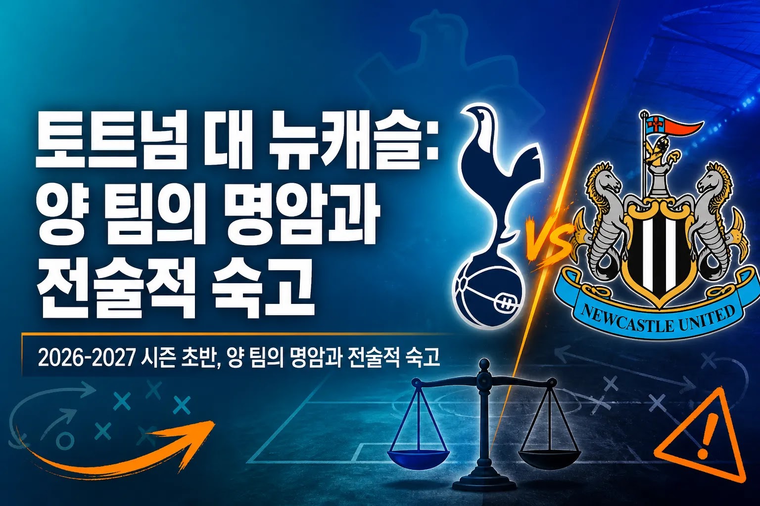 토트넘 대 뉴캐슬: 2026-2027 시즌 초반, 양 팀의 명암과 전술적 숙고