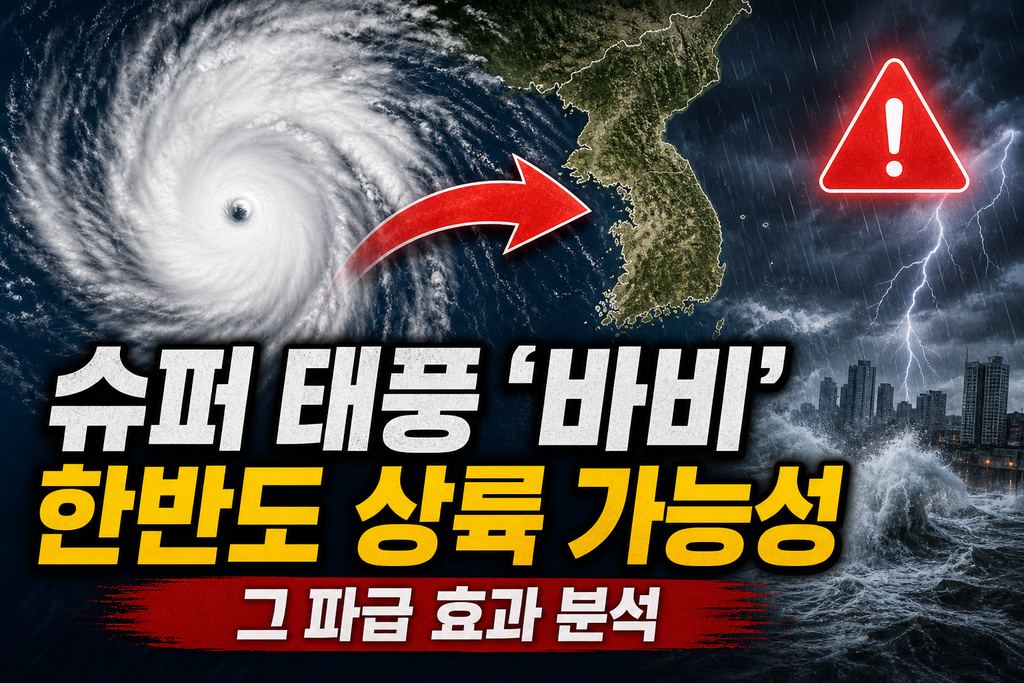 슈퍼 태풍 '바비'의 한반도 상륙 가능성과 그 파급 효과 분석