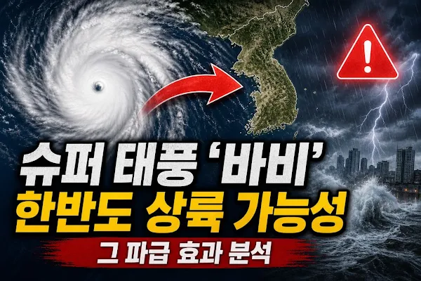 슈퍼 태풍 '바비'의 한반도 상륙 가능성과 그 파급 효과 분석