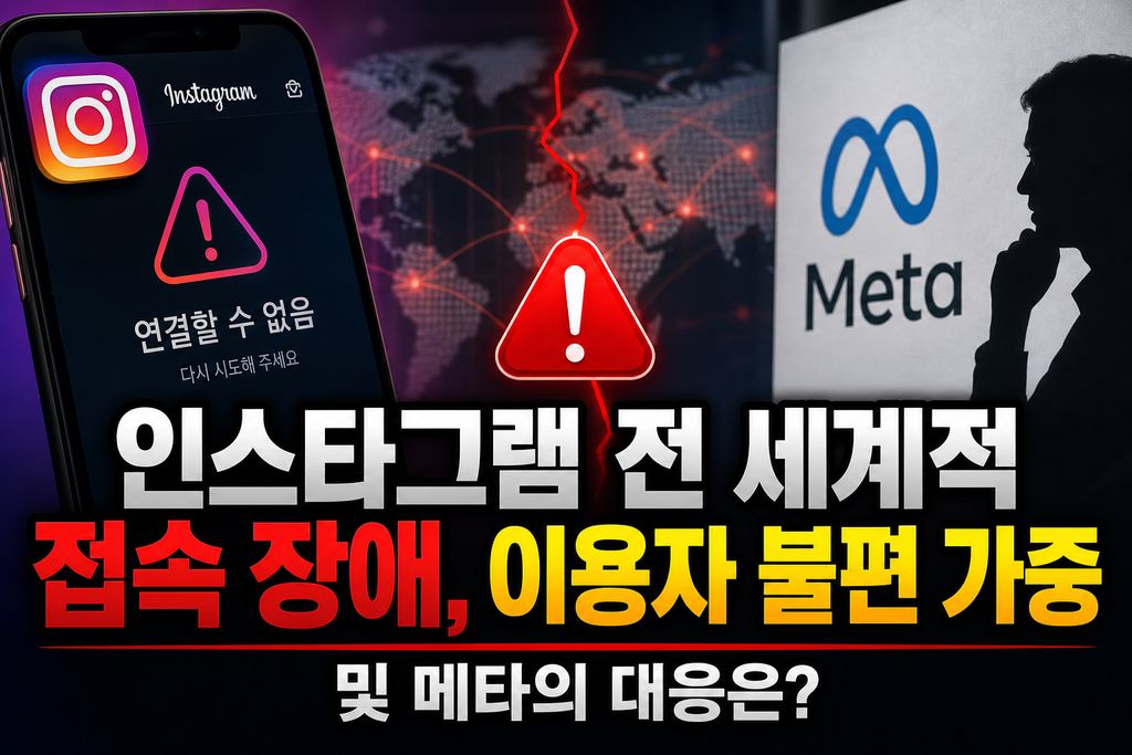 인스타그램 전 세계적 접속 장애, 이용자 불편 가중 및 메타의 대응은?