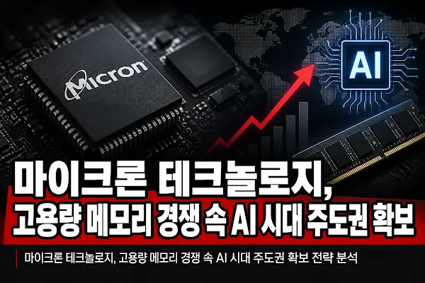 마이크론 테크놀로지, 고용량 메모리 경쟁 속 AI 시대 주도권 확보 전략 분석