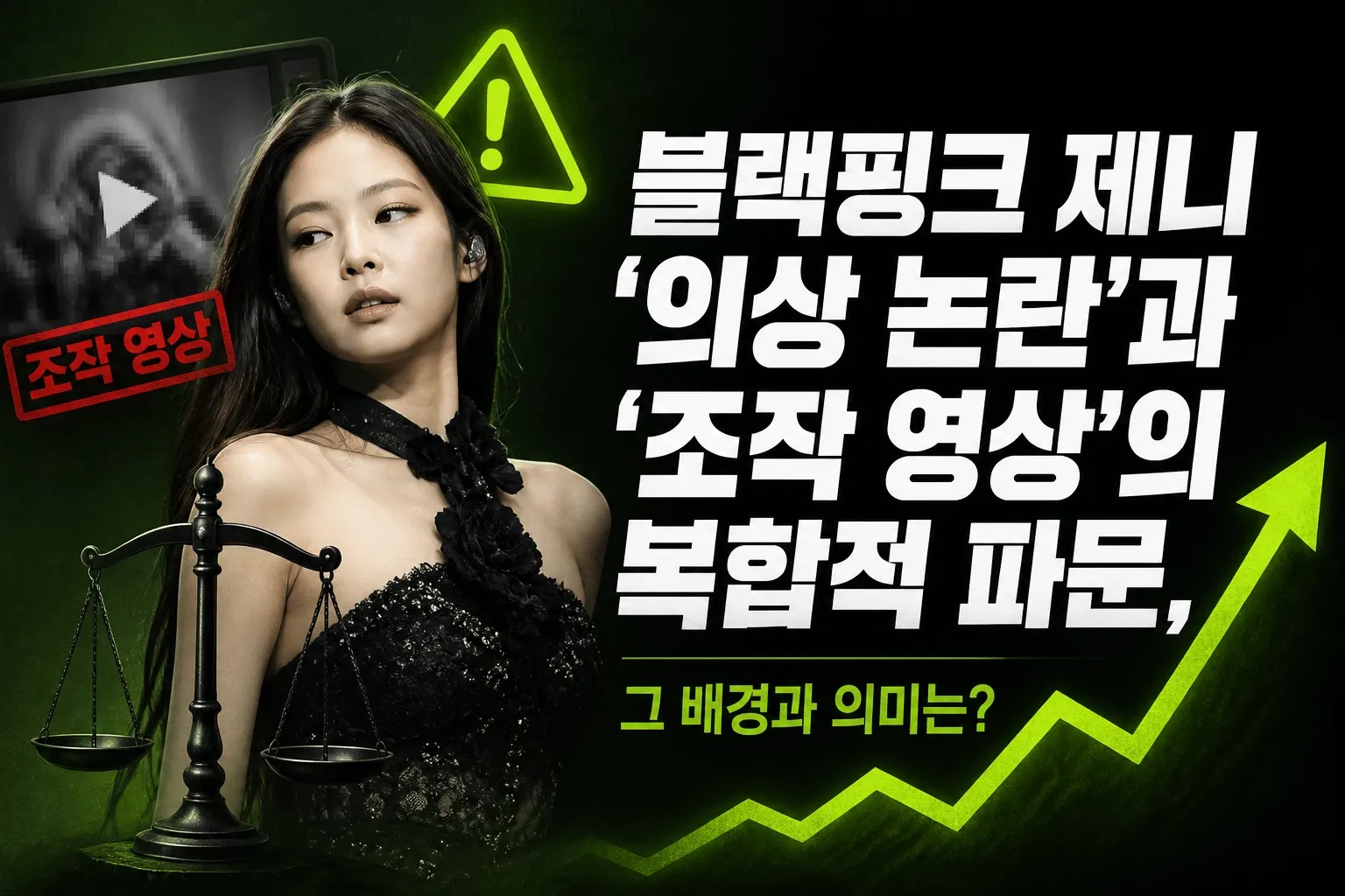 블랙핑크 제니 '의상 논란'과 '조작 영상'의 복합적 파문, 그 배경과 의미는?