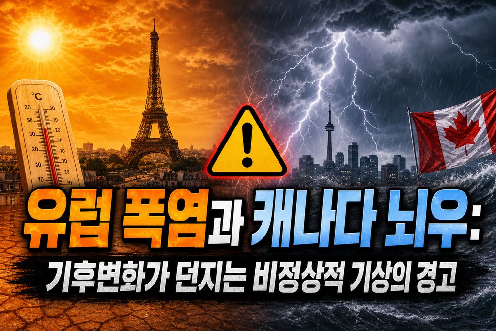 유럽 폭염과 캐나다 뇌우: 기후변화가 던지는 비정상적 기상의 경고