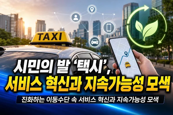 시민의 발 '택시', 진화하는 이동수단 속 서비스 혁신과 지속가능성 모색