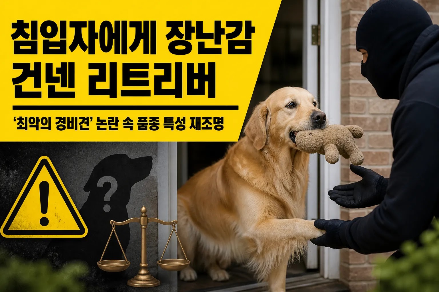 침입자에게 장난감 건넨 리트리버, '최악의 경비견' 논란 속 품종 특성 재조명