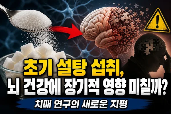 초기 설탕 섭취, 뇌 건강에 장기적 영향 미칠까? 치매 연구의 새로운 지평