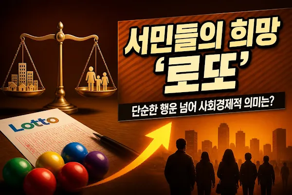 서민들의 희망 '로또', 단순한 행운 넘어 사회경제적 의미는?