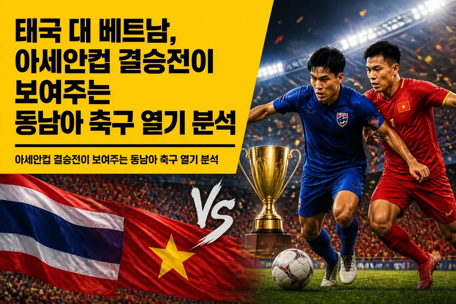 태국 대 베트남, 아세안컵 결승전이 보여주는 동남아 축구 열기 분석