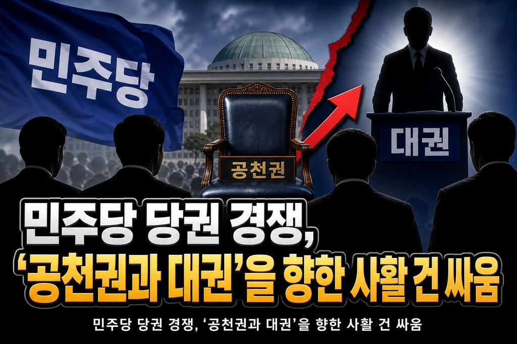 민주당 당권 경쟁, '공천권과 대권'을 향한 사활 건 싸움