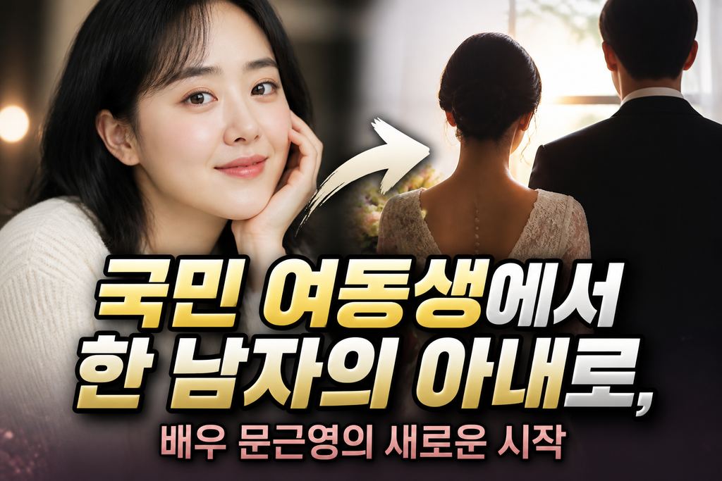 국민 여동생에서 한 남자의 아내로, 배우 문근영의 새로운 시작