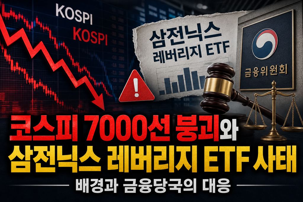 코스피 7000선 붕괴와 삼전닉스 레버리지 ETF 사태: 배경과 금융당국의 대응