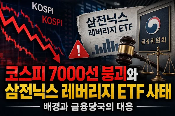 코스피 7000선 붕괴와 삼전닉스 레버리지 ETF 사태: 배경과 금융당국의 대응
