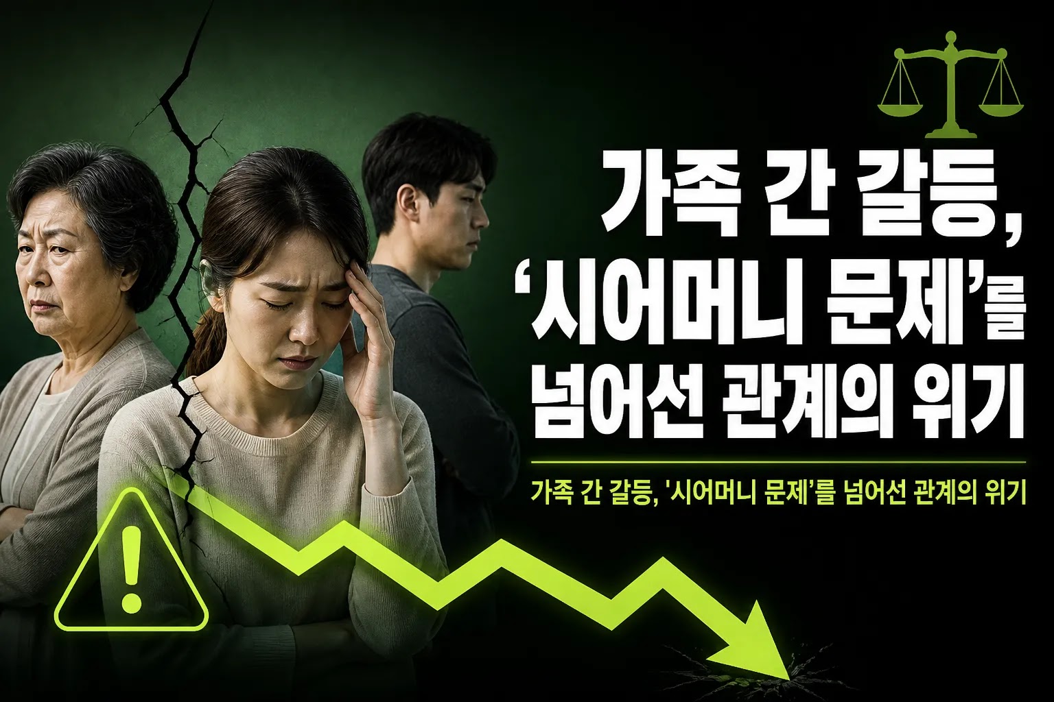 가족 간 갈등, '시어머니 문제'를 넘어선 관계의 위기