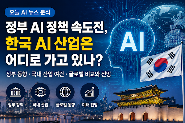 한국 AI 정책 본격화, 오늘 뉴스로 보는 국내 산업과 세계 AI 경쟁